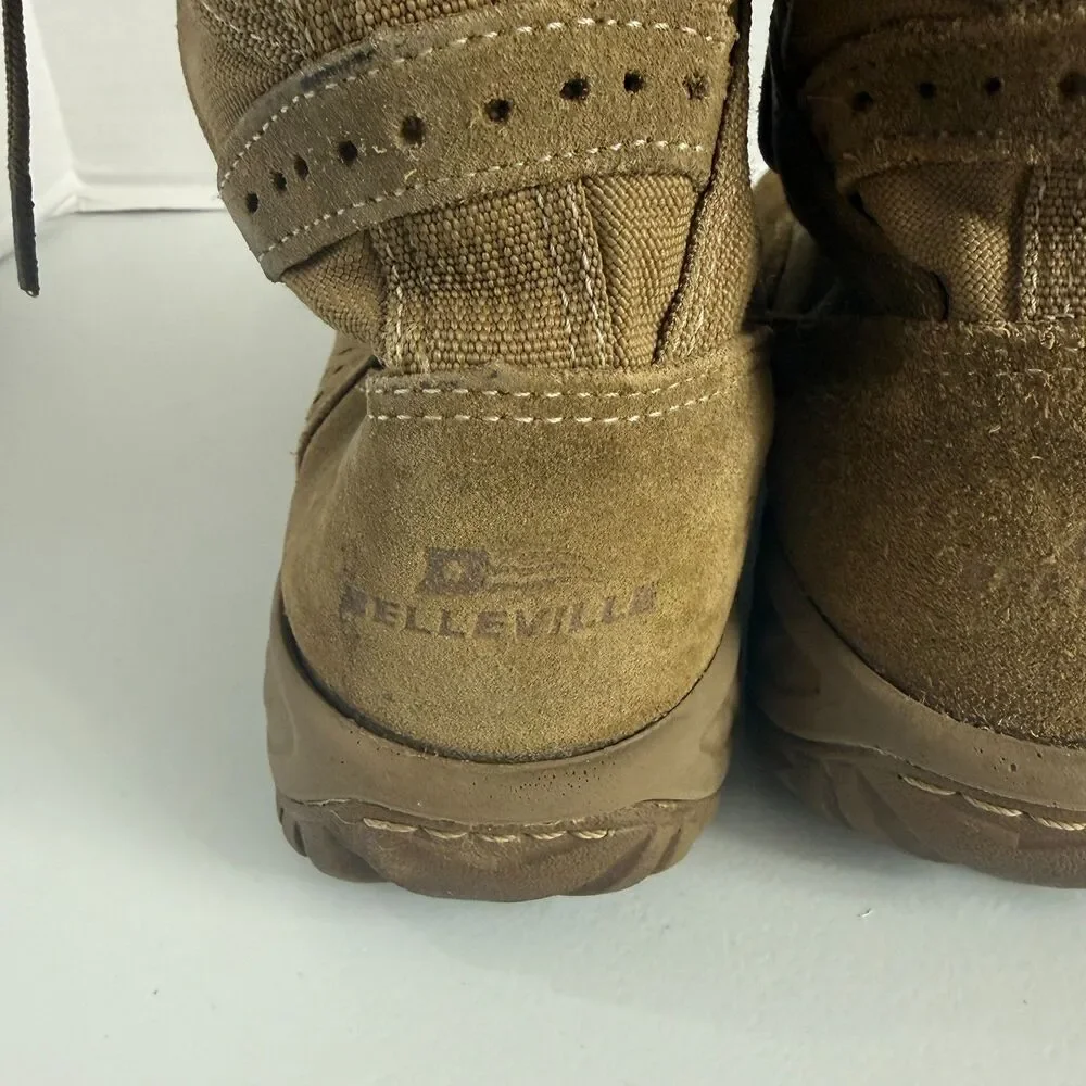 Belleville C320 Combat Boots Mens 6 W Tan Military Tactical Vibram USA
